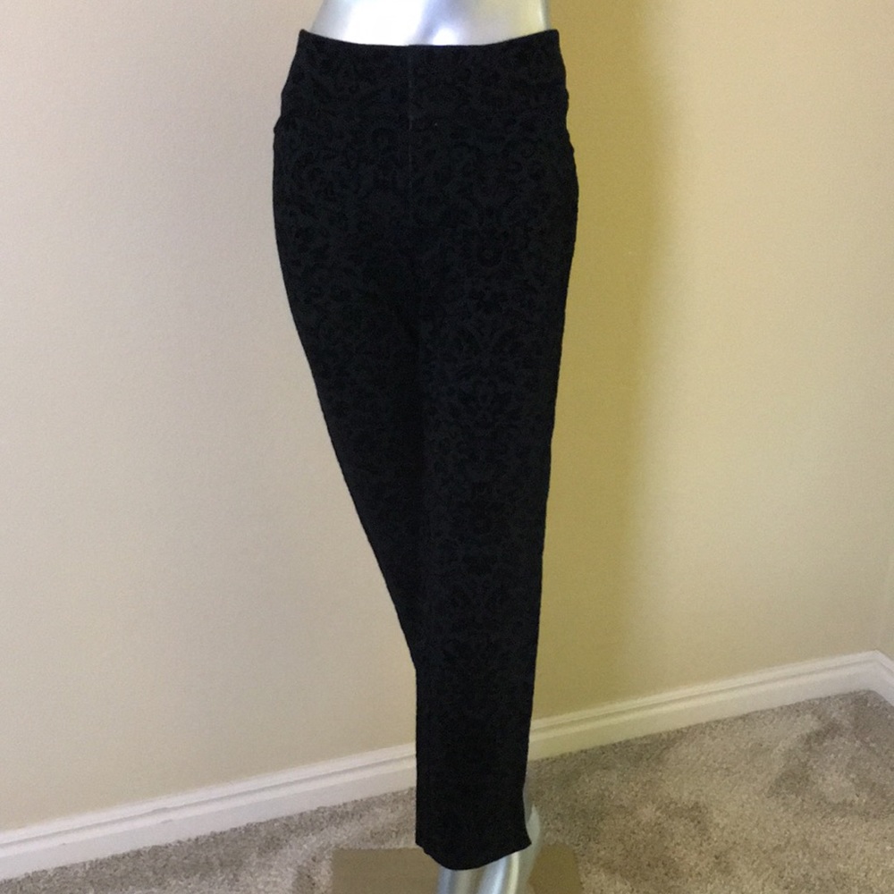 Charter Club Floral Velvet Dressy Pants